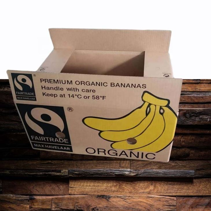 Corrugated Banana Carton Box Custom Printed Fruit Packaging Box