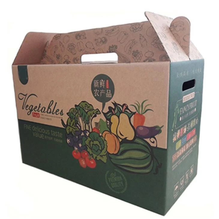Corrugated Banana Carton Box Custom Printed Fruit Packaging Box