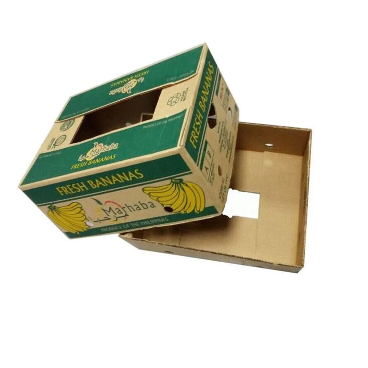 Corrugated Banana Carton Box Custom Printed Fruit Packaging Box