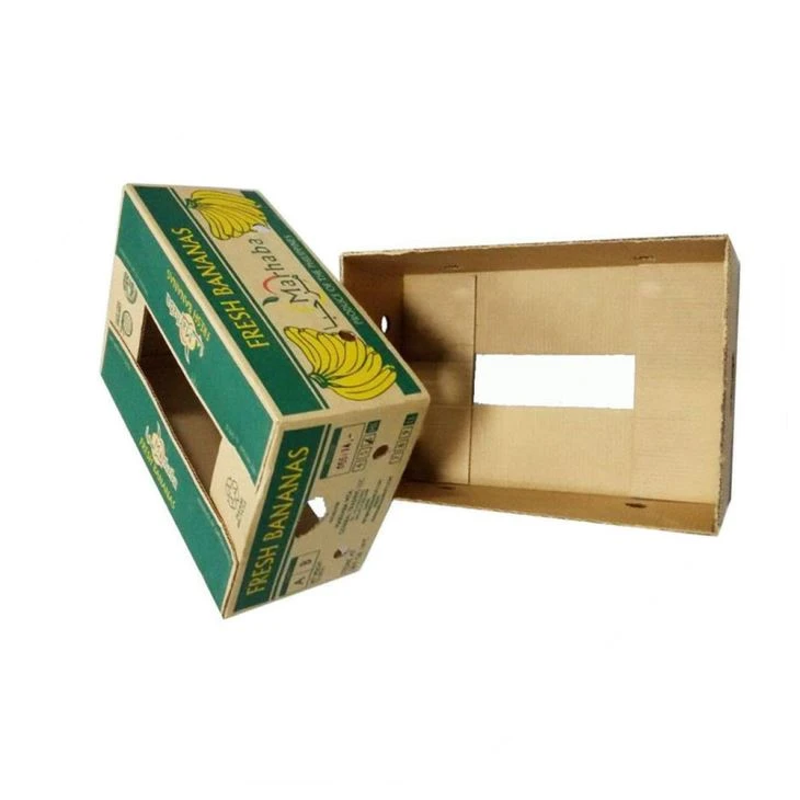 Corrugated Banana Carton Box Custom Printed Fruit Packaging Box